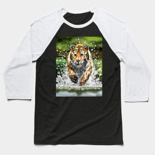 Majestic Tiger Hunter Baseball T-Shirt